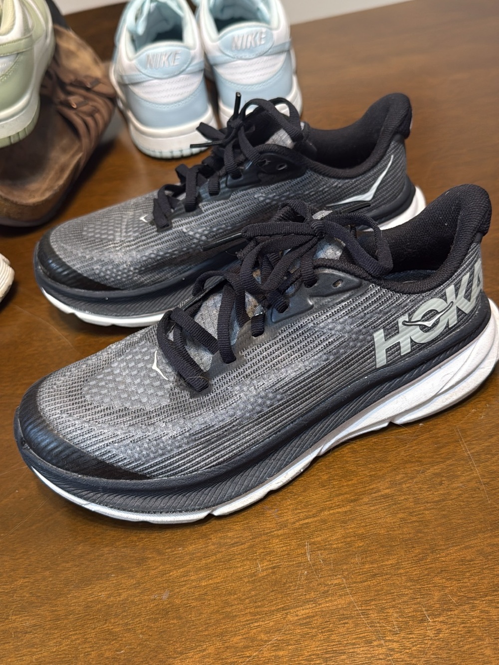 Hoka Women's Black and Gray Lightweight Running Shoes